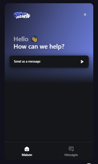 spin aura casino chat